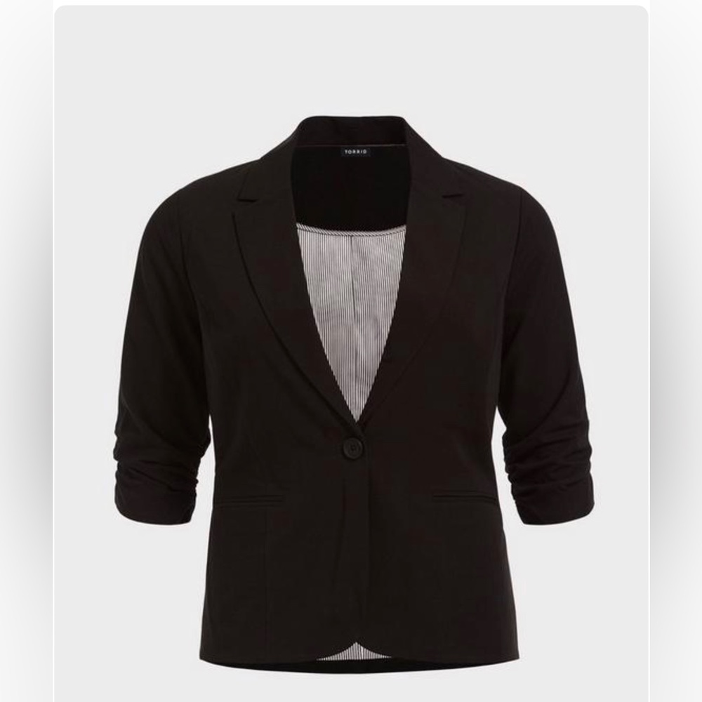 Women’s Black Single-Button Blazer Jacket